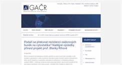 Desktop Screenshot of gacr.cz