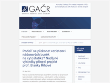 Tablet Screenshot of gacr.cz